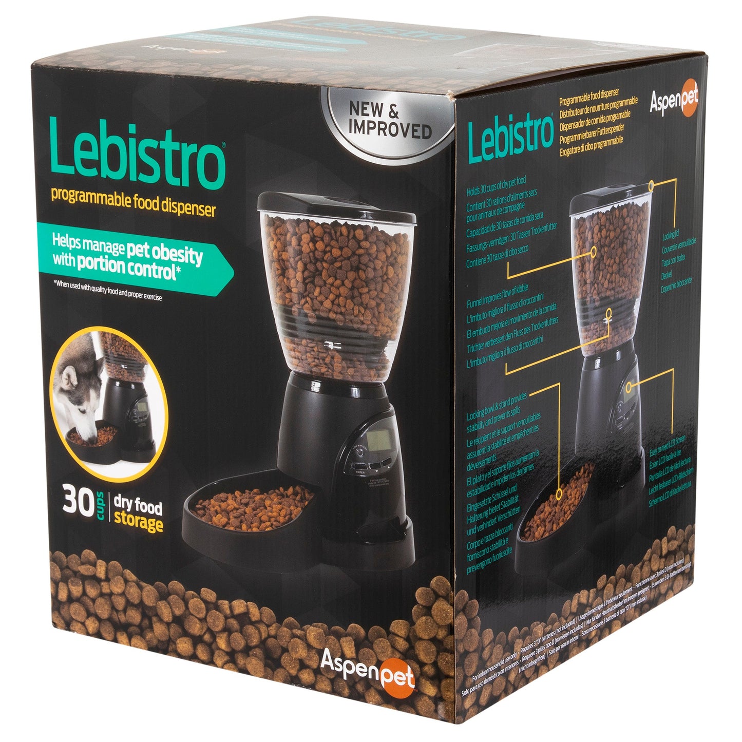 Aspen Pet Lebistro Programmable Food Dispenser