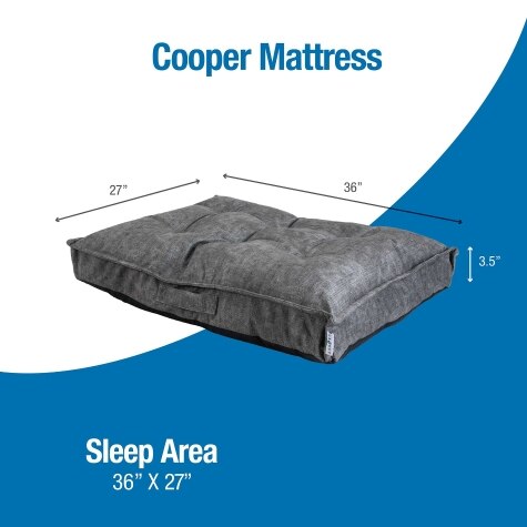 La-Z-Boy Smoke Twill Cooper Mattress Dog Bed