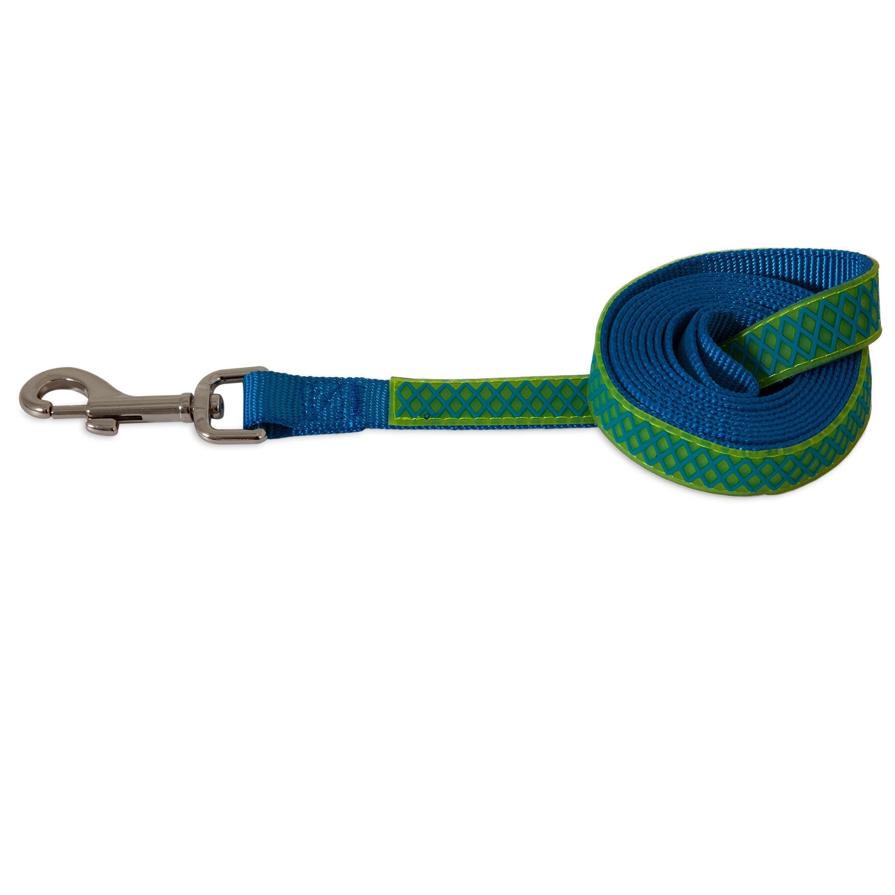 Petmate Green Grid Max Glow Dog Leash. SKUS: 02376