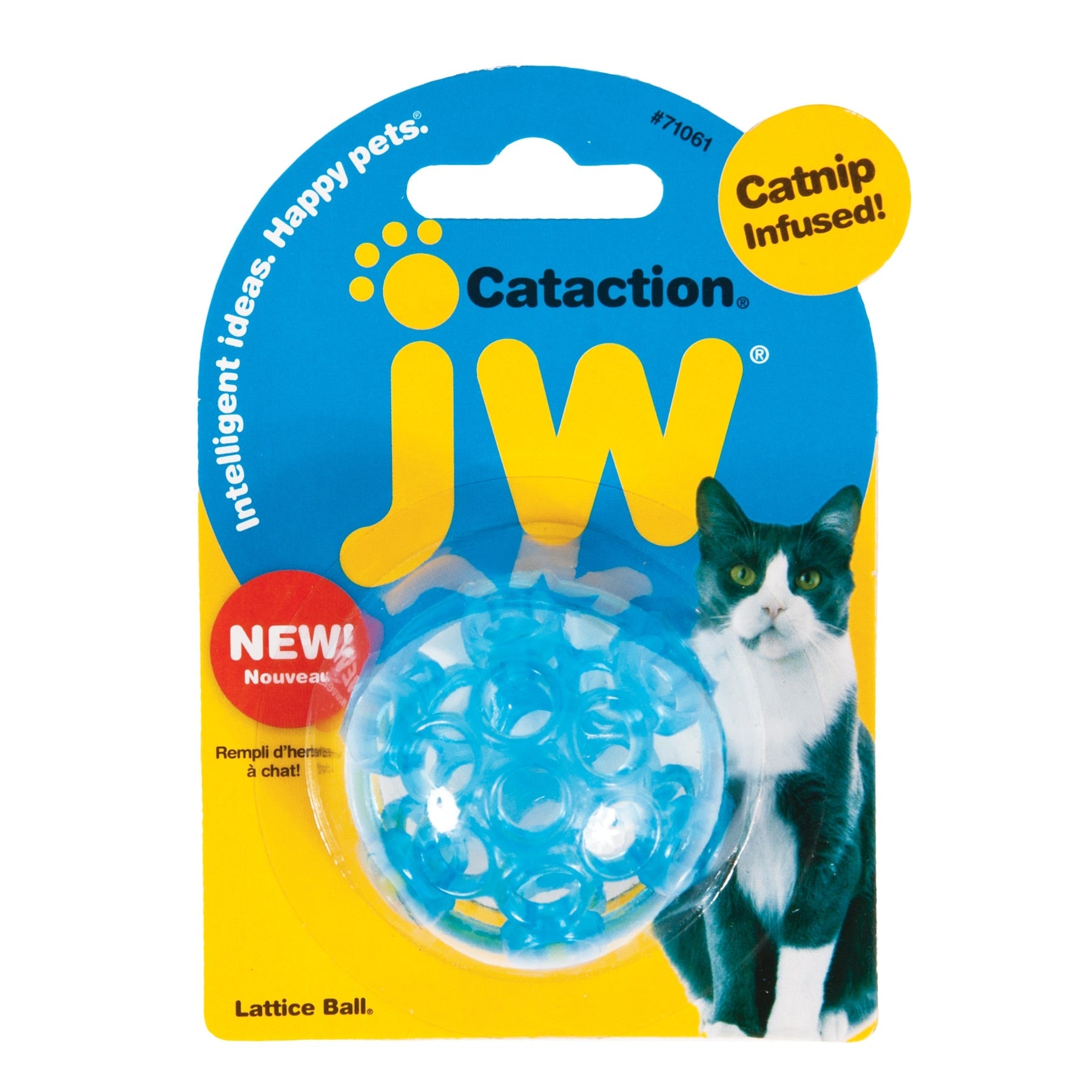 JW Cataction Lattice Ball Cat Toy. SKUS: 0471062,0471061