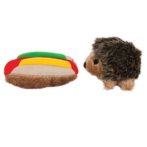 Zoobilee Hedgehog & Hot Dog Plush Toy Set. SKUS: 07549