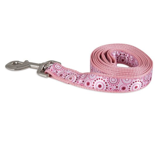 Aspen Pet Pink Dots Fashion Dog Leash. SKUS: 11466