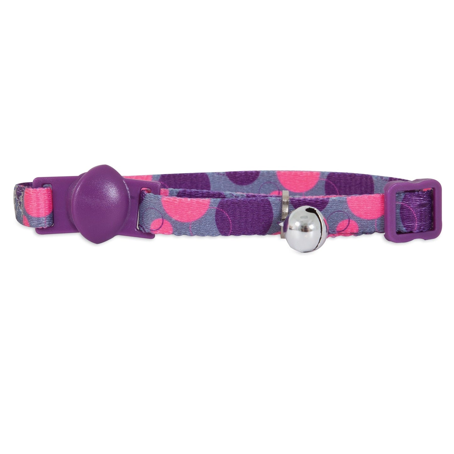 Aspen Pet Pink Dots Breakaway Fashion Cat Collar. SKUS: 12240