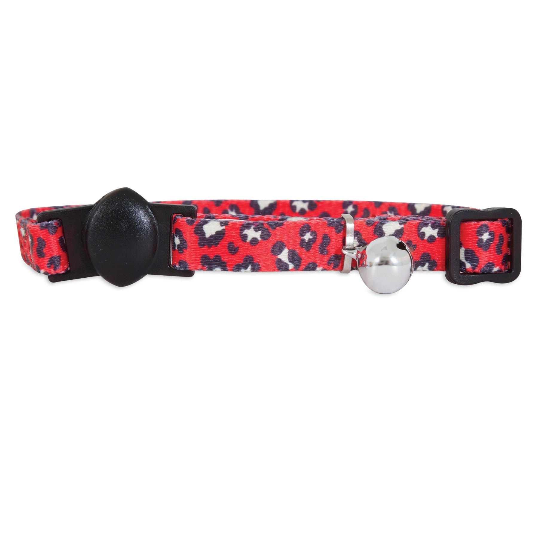 Aspen Pet Red Leopard Breakaway Fashion Cat Collar. SKUS: 12241