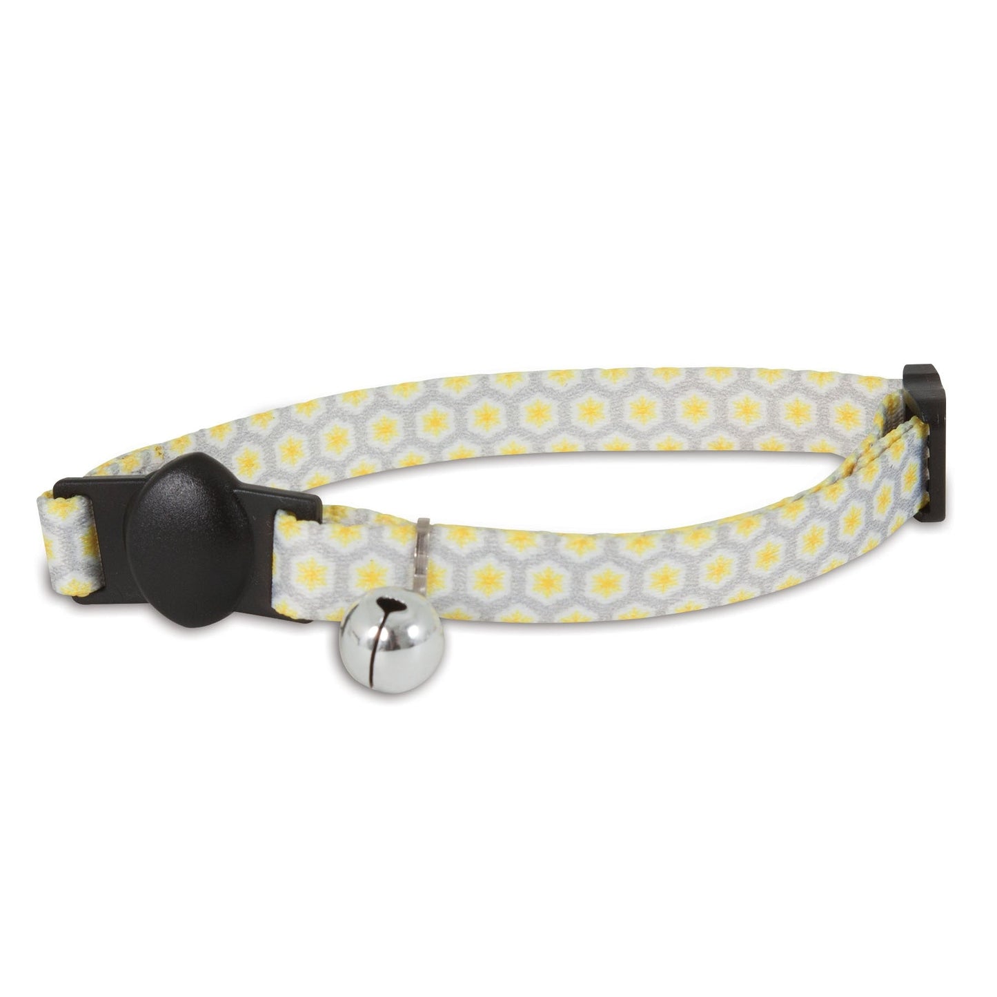 Aspen Pet Yellow Retro Flower Breakaway Cat Collar. SKUS: 12373