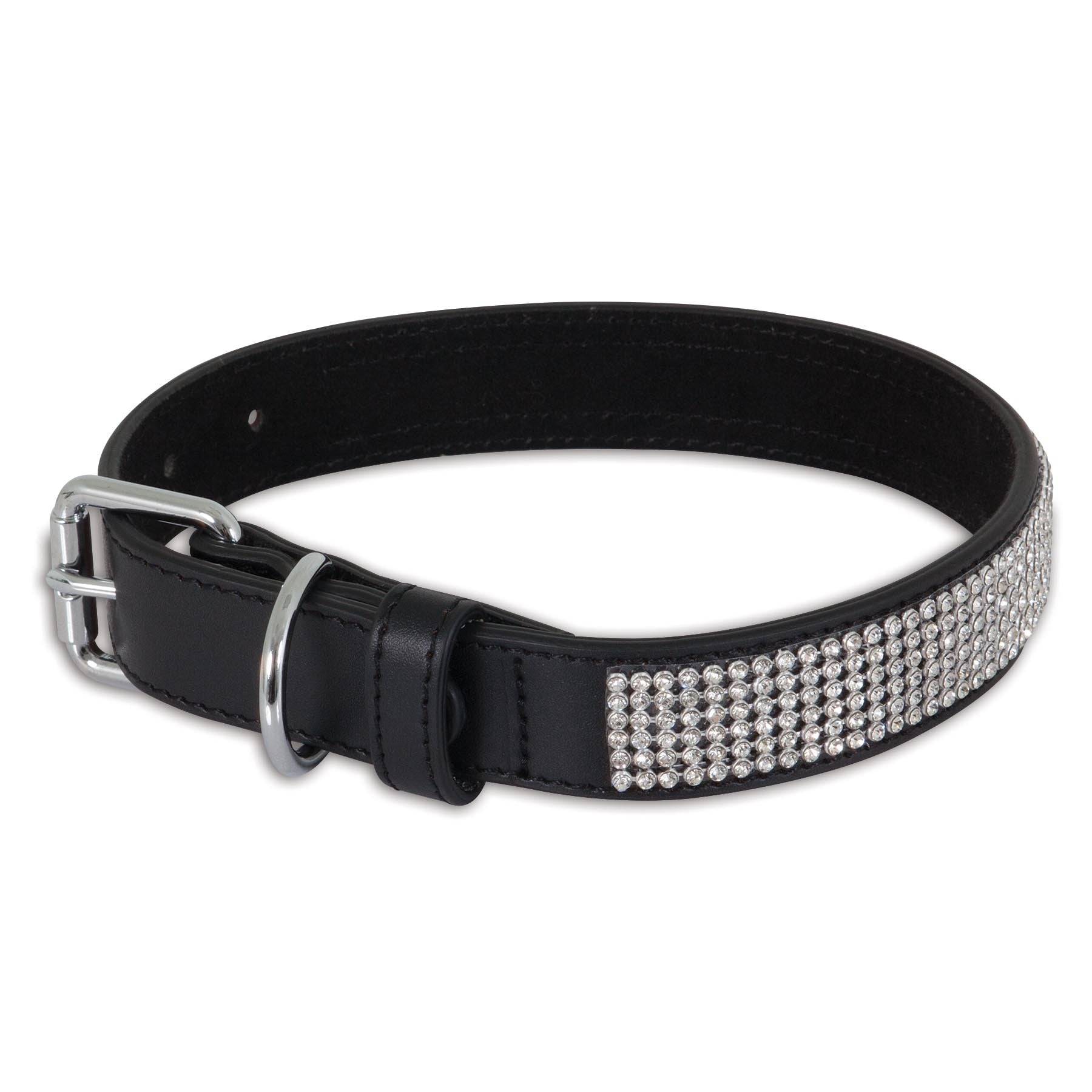 Petmate Bling Leather Custom Fit Collar. SKUS: 12438,12439,12440