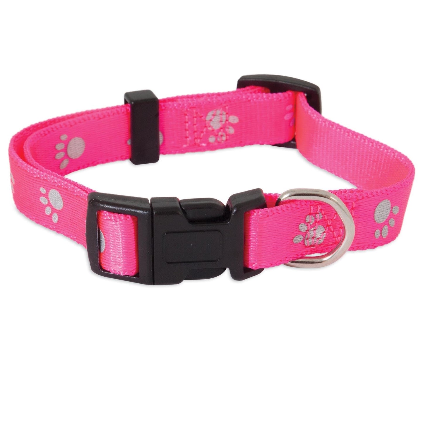 Petmate Reflective Paw Adjustable Dog Collar. SKUS: 22466