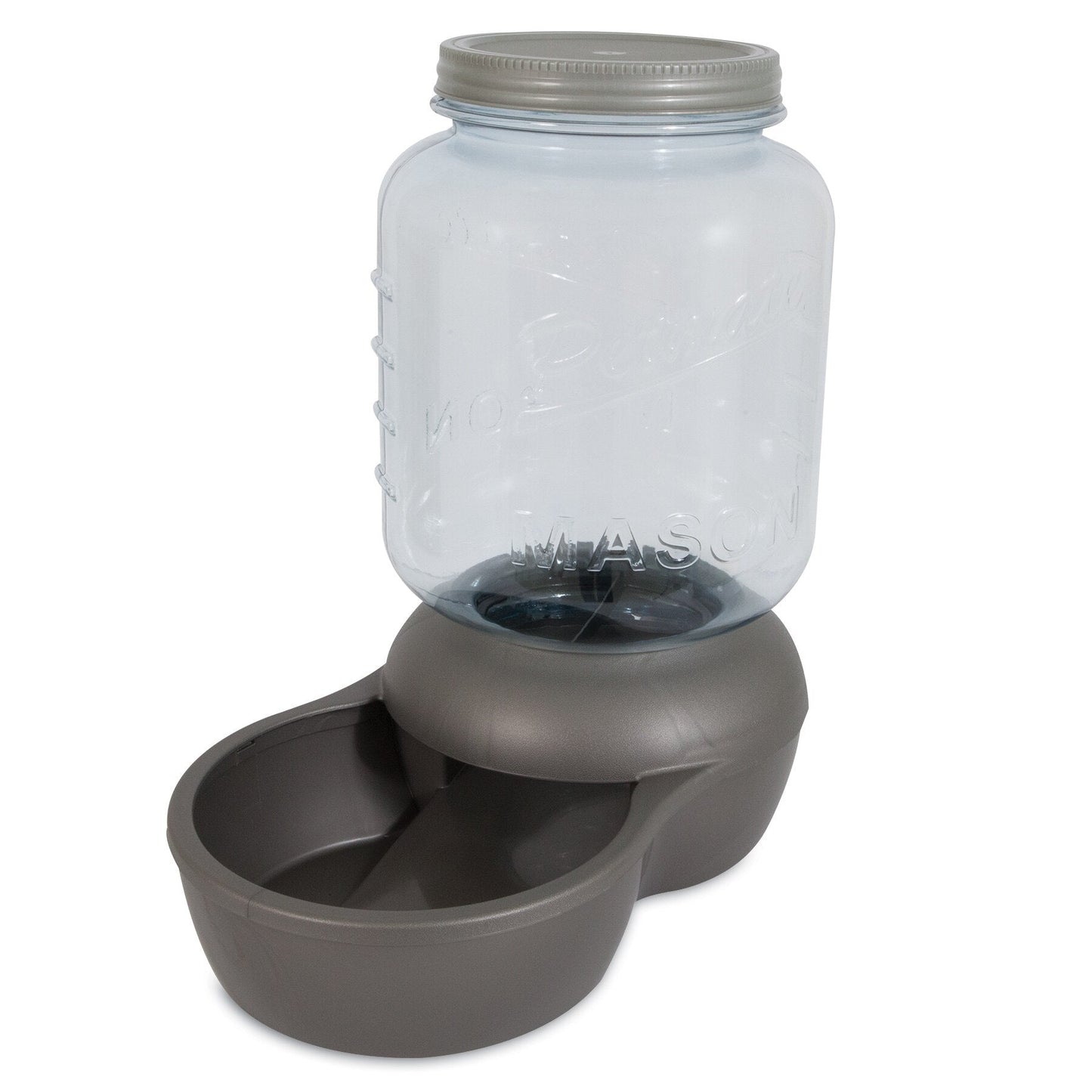 Petmate 2 lb. Mason Gravity Pet Feeder. SKUS: 24794