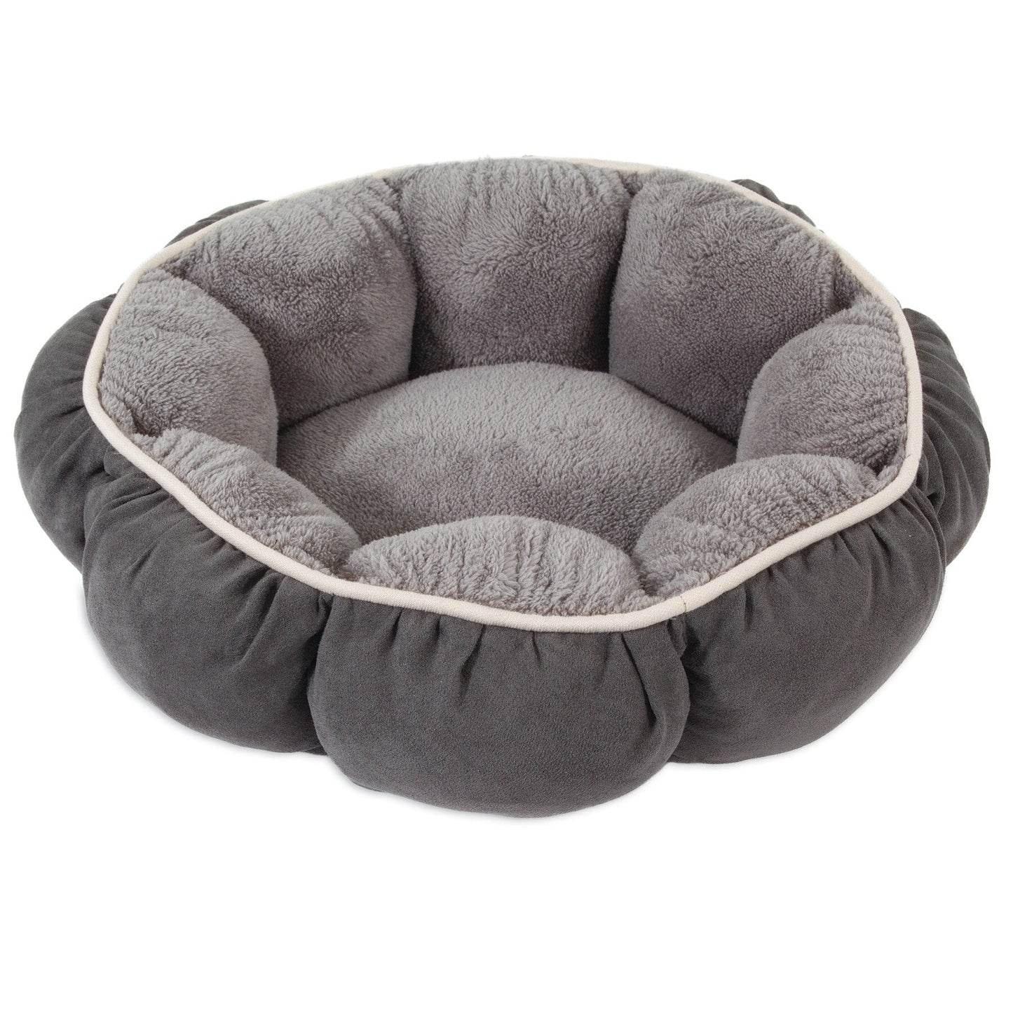 Aspen Pet Puffy Round Pet Bed. SKUS: 27459