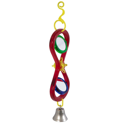 JW Hour Glass Mirror Bird Toy. SKUS: 31032