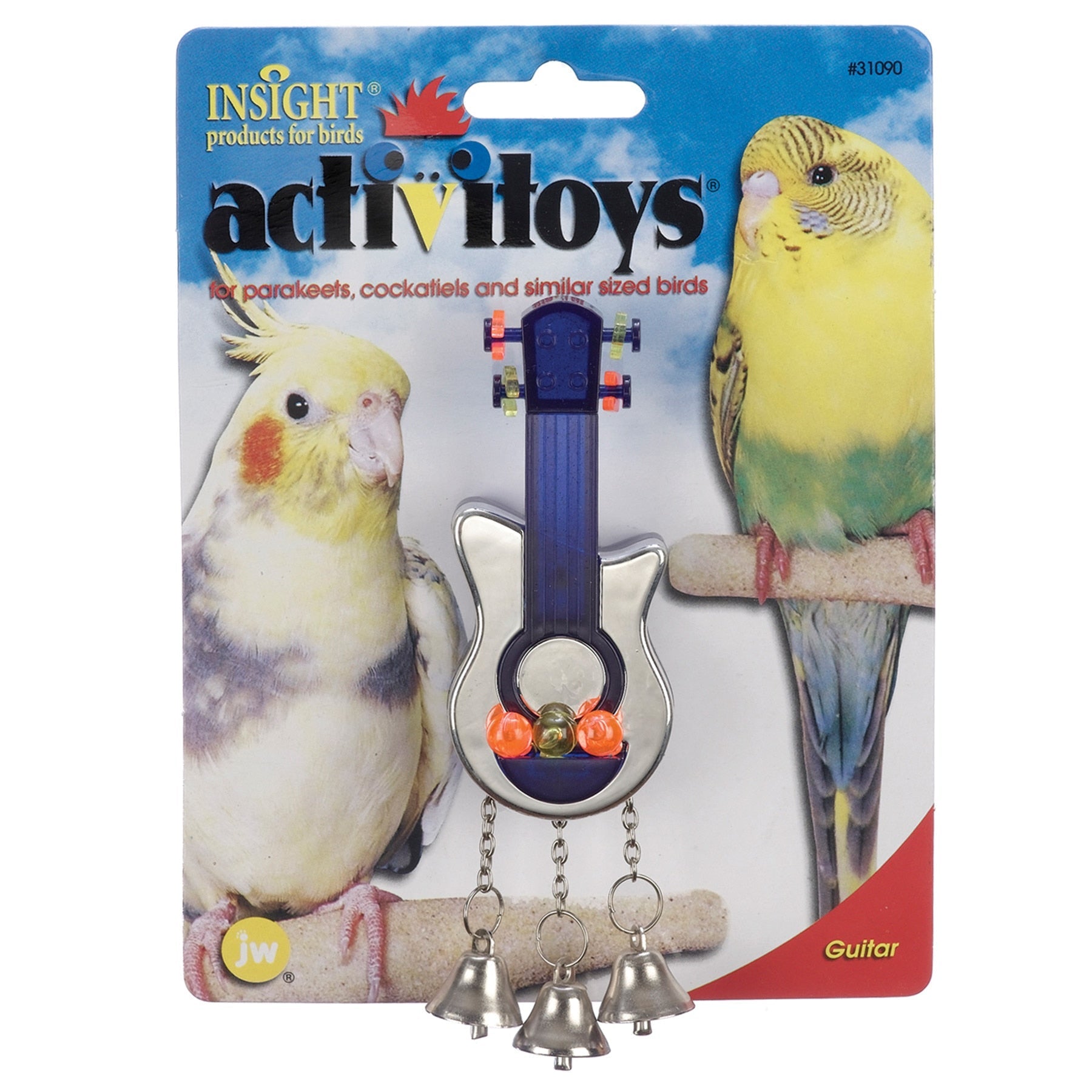 JW Birdie Guitar Bird Toy. SKUS: 31090