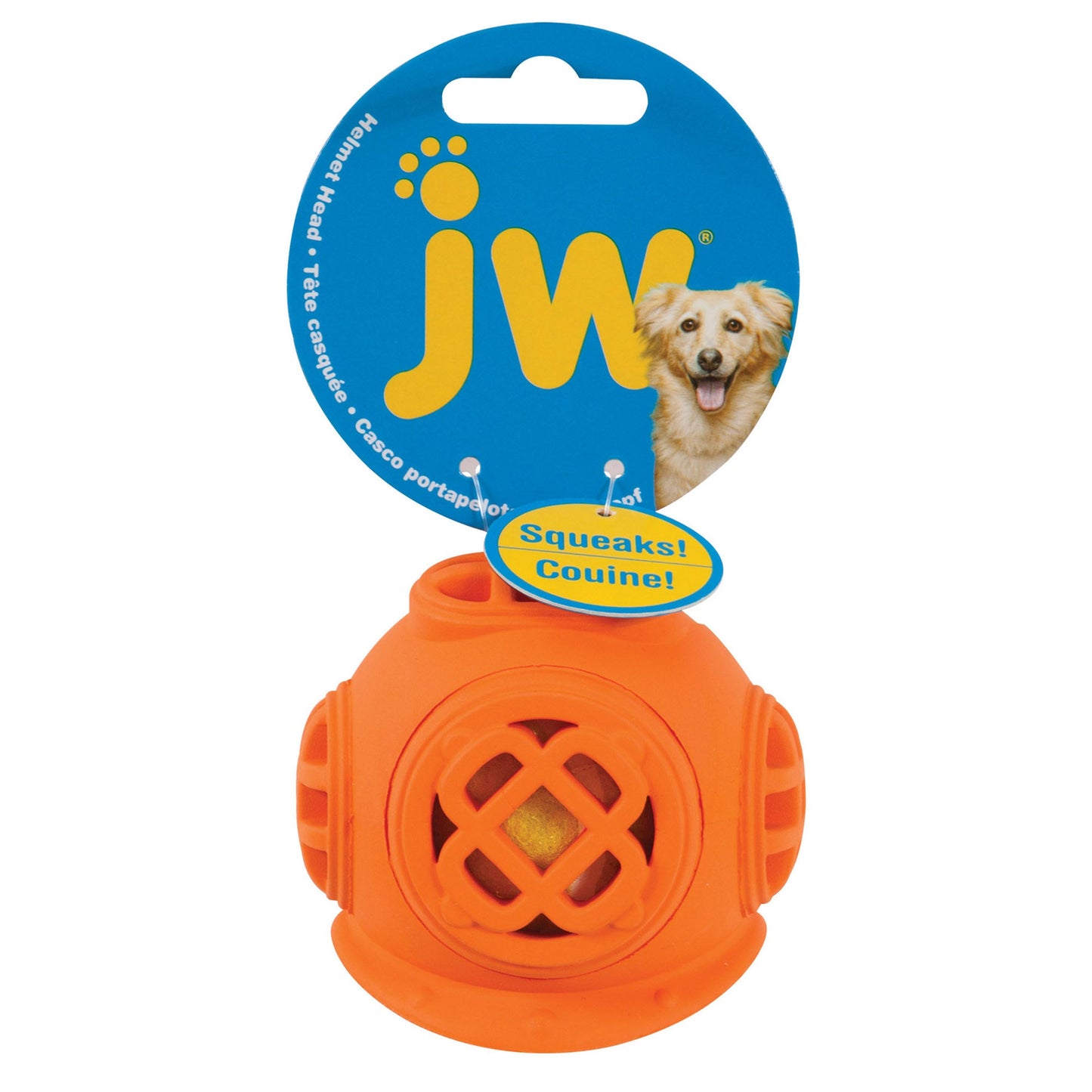 JW Helmet Head Dog Toy