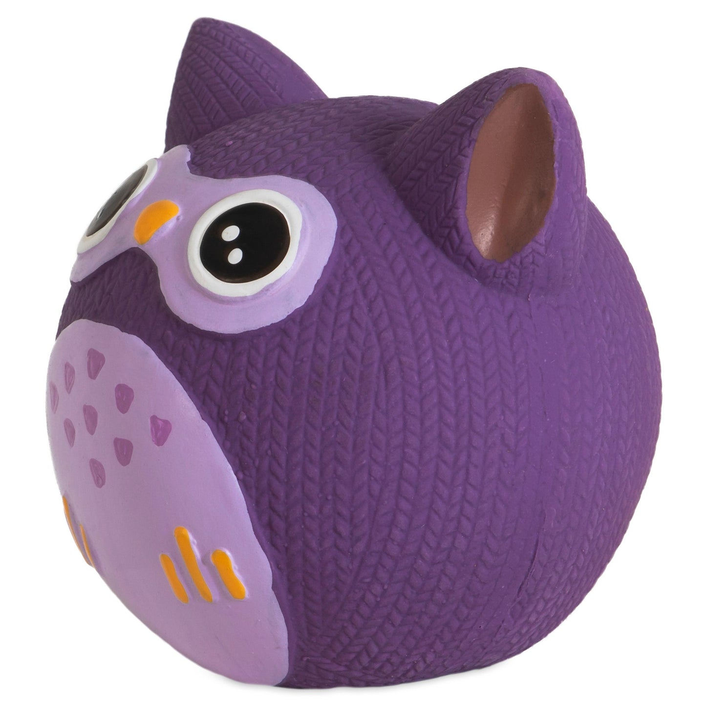 Zoobilee Latex Owl Fetch Ball Dog Toy