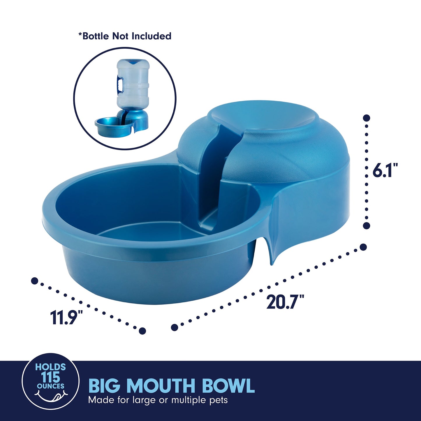 Petmate Big Blue Bowl