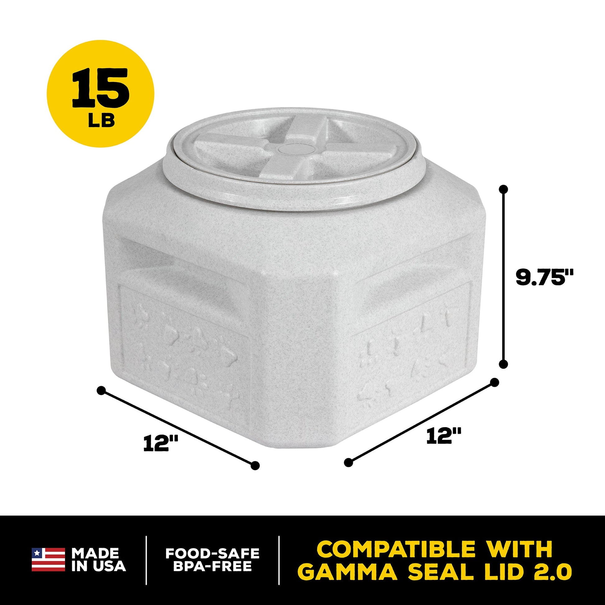 Vittles Vault Pawprint Outback Food Storage Container