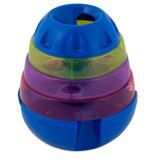 JW Treat Tower Treat Dispensing Dog Toy. SKUS: 43506,43505