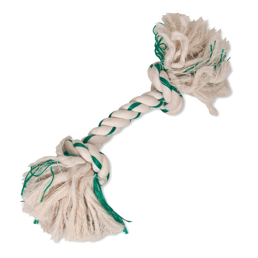 Booda Fresh N Floss Spearmint 2-Knot Rope Bone Dog Toy. SKUS: 52303