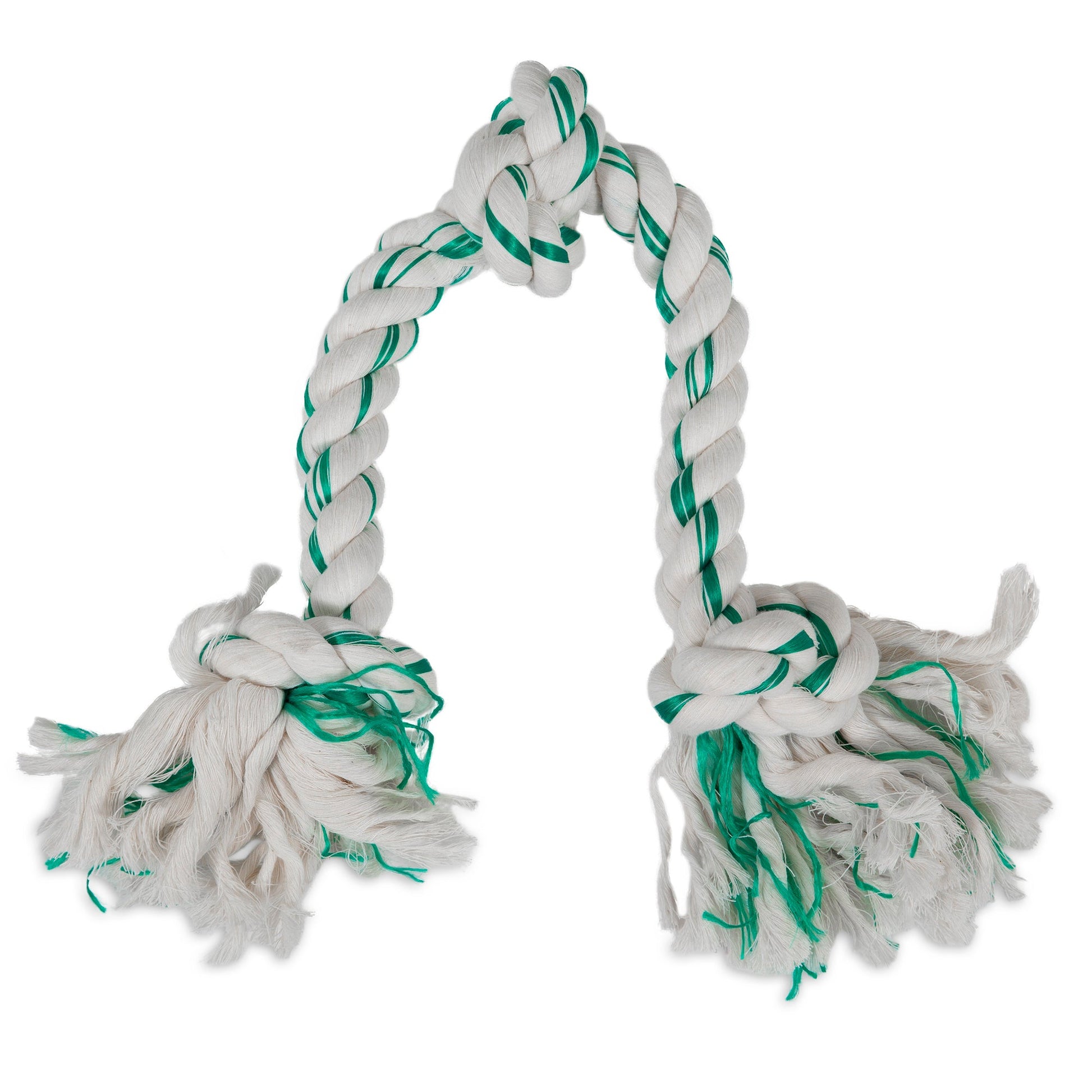 Petmate Booda Fresh N Floss Spearmint 3-Knot Rope Dog Toy. SKUS: 52311