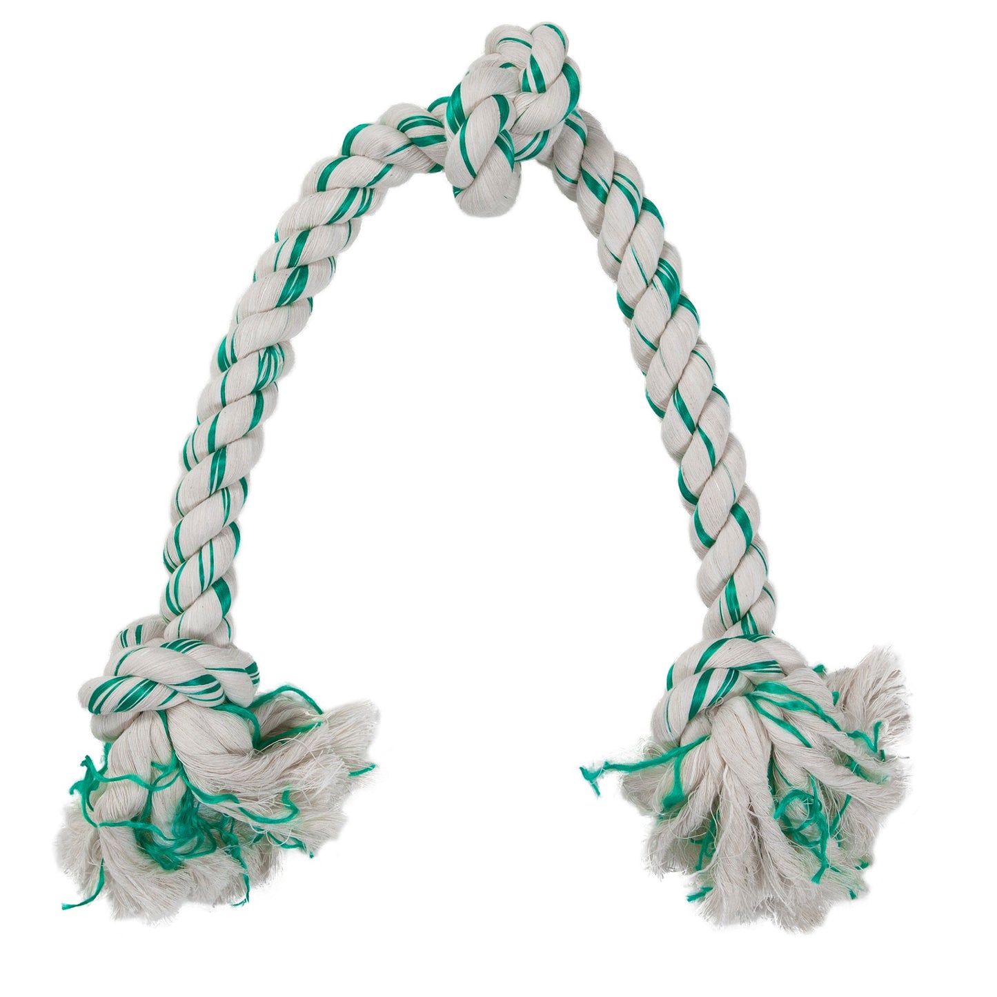 Petmate Booda Fresh N Floss Spearmint 3-Knot Rope Dog Toy. SKUS: 52312