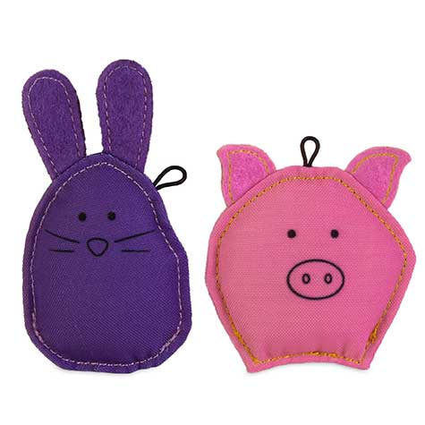 JW Pig-ee & Bunn-ee Catnip Cat Toy Combo. SKUS: 60648