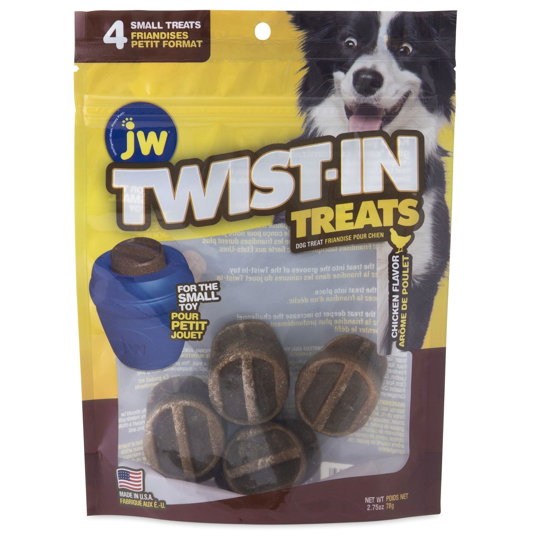 JW Small Chicken Flavored Twist-In Treat Refills. SKUS: 70113