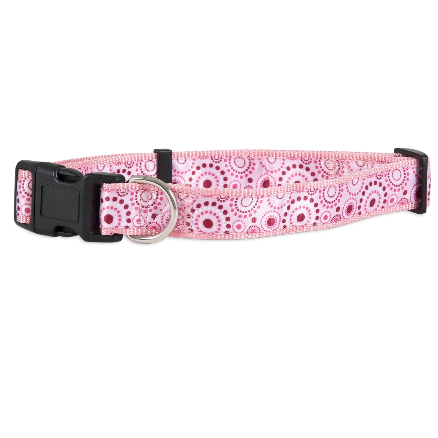 Aspen Pet Pink Dots Fashion Dog Collar. SKUS: 11458,11462,11454