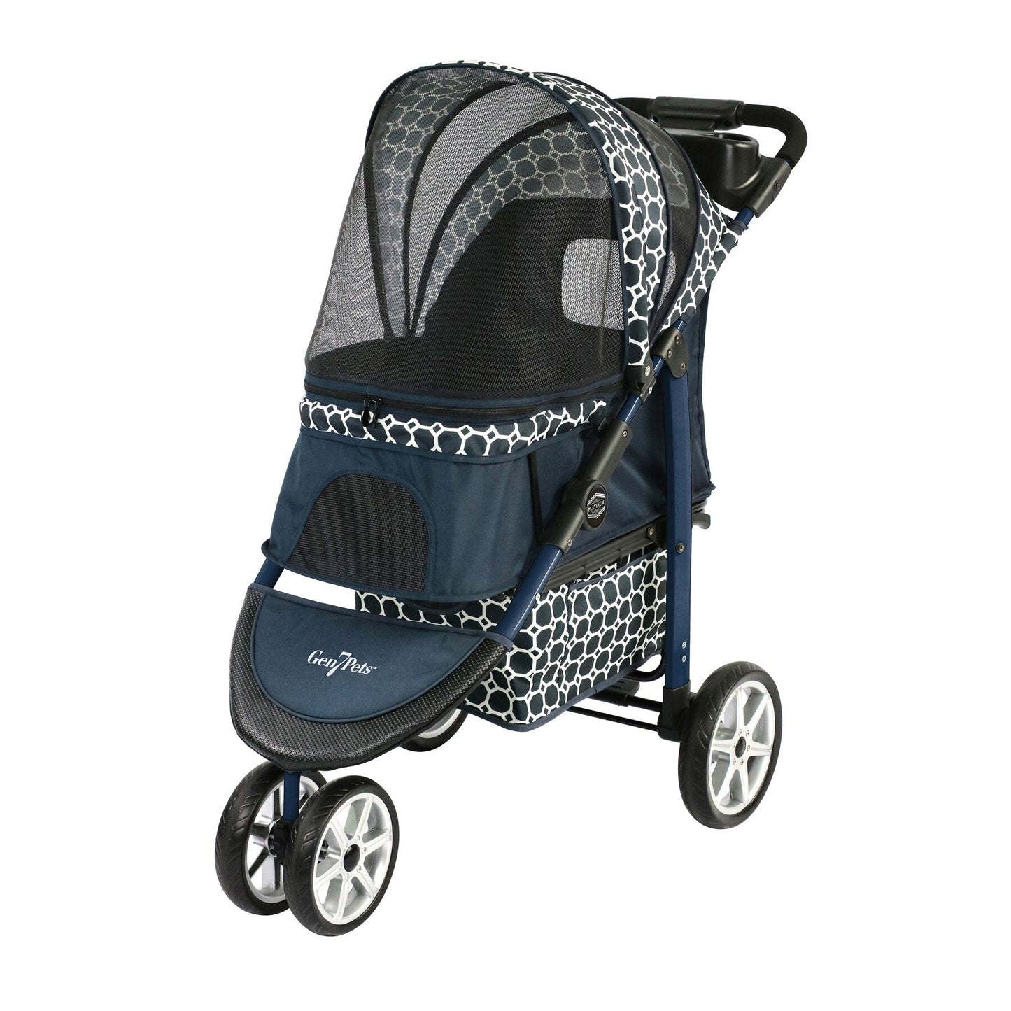 Gen7Pets Monaco Dress Blue Pet Stroller. SKUS: G2350DB