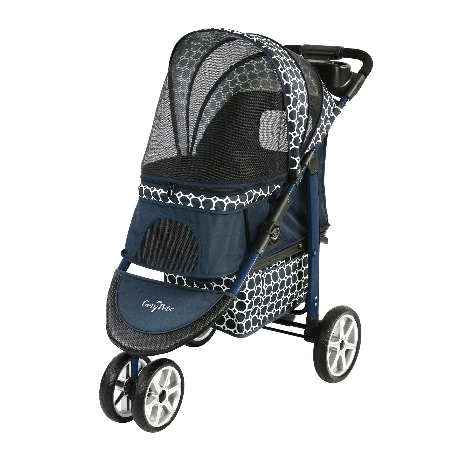 Gen7Pets Monaco Dress Blue Pet Stroller. SKUS: G2350DB