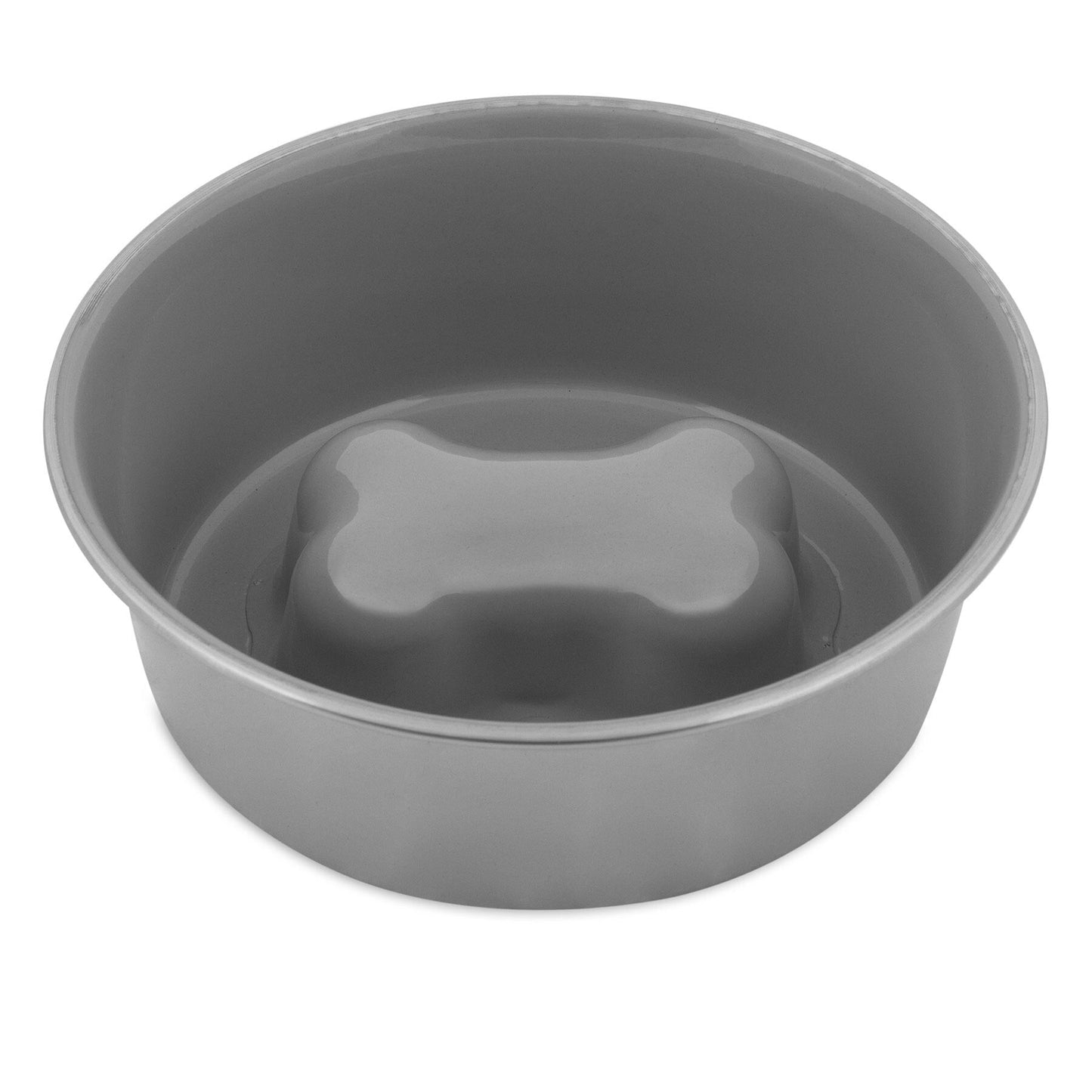 Petmate Stainless Steel Slow Feed Bowl. SKUS: 34154