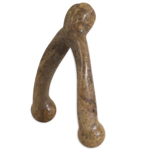 BarkBone Natural Instincts Wishbone Peanut Butter-Infused Nylon Dog Chew. SKUS: 36049,36048,36047