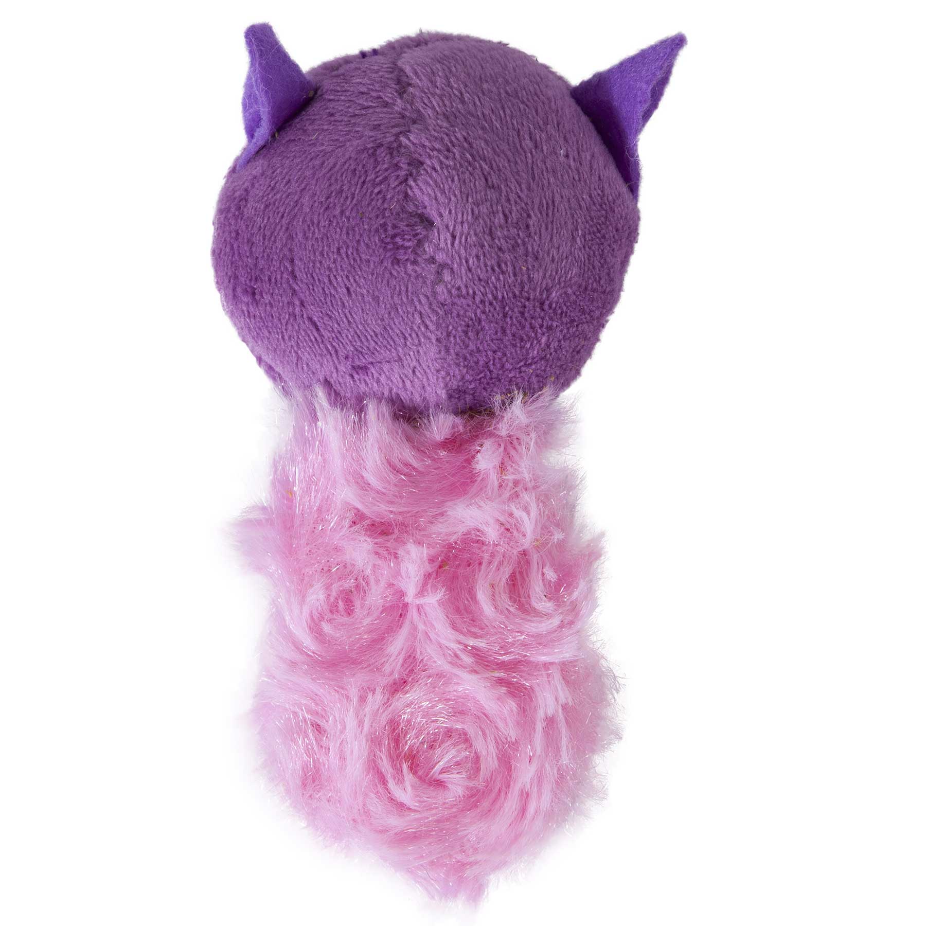 JW Cataction Plush Catnip Purple Racoon