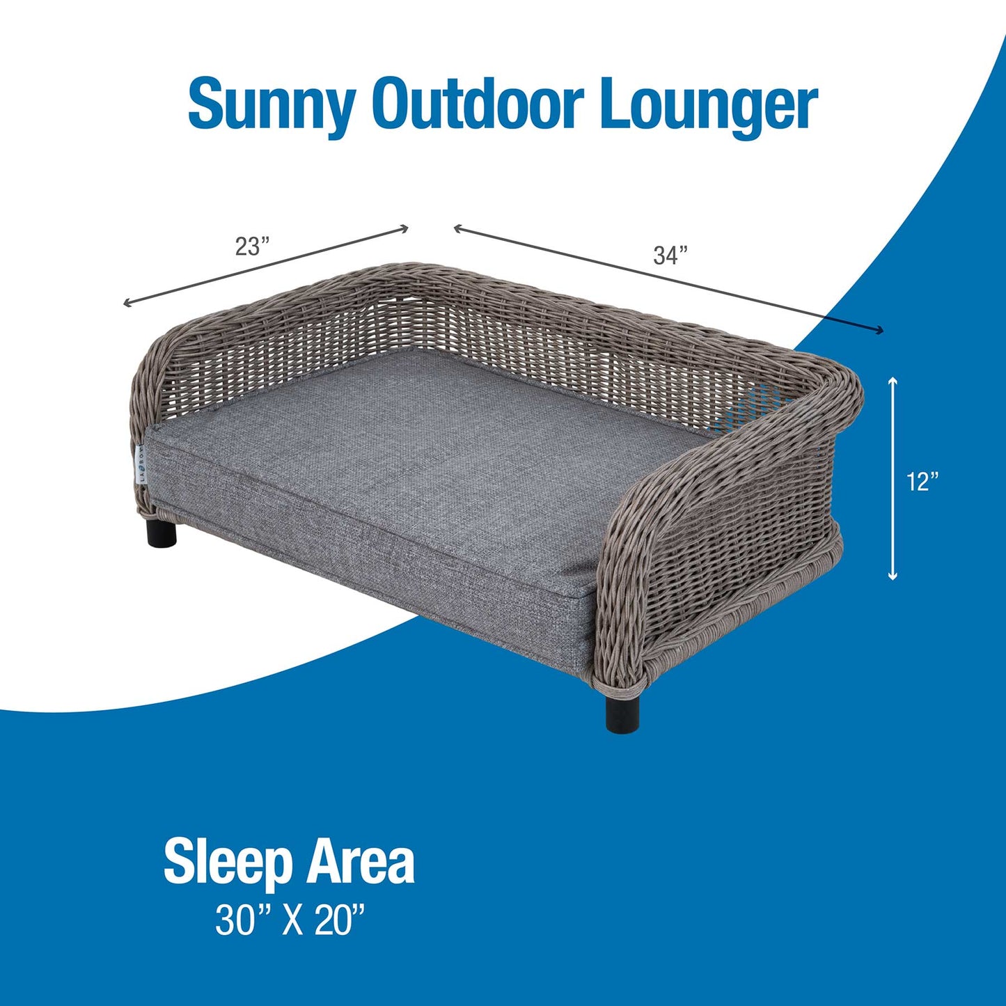 La-Z-Boy Sunny Outdoor Lounger Dog Bed