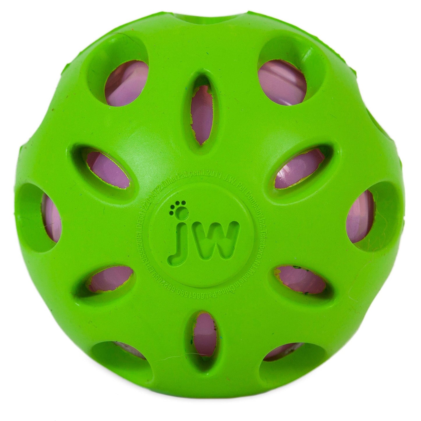 JW Crackle Heads Crackle Ball Dog Toy