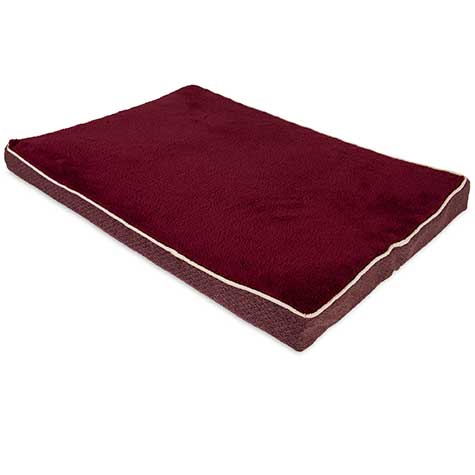 Aspen Pet Burgundy Orthopedic Pet Bed