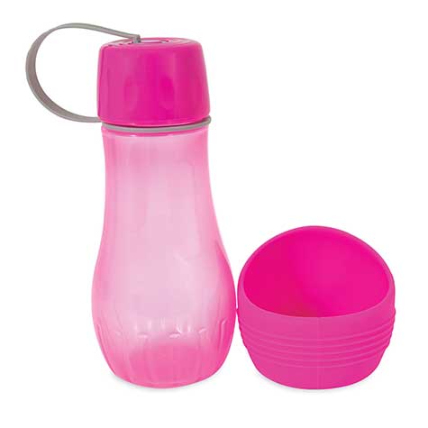 Petmate Pink Replendish To-Go Travel Water Bottle for Pets