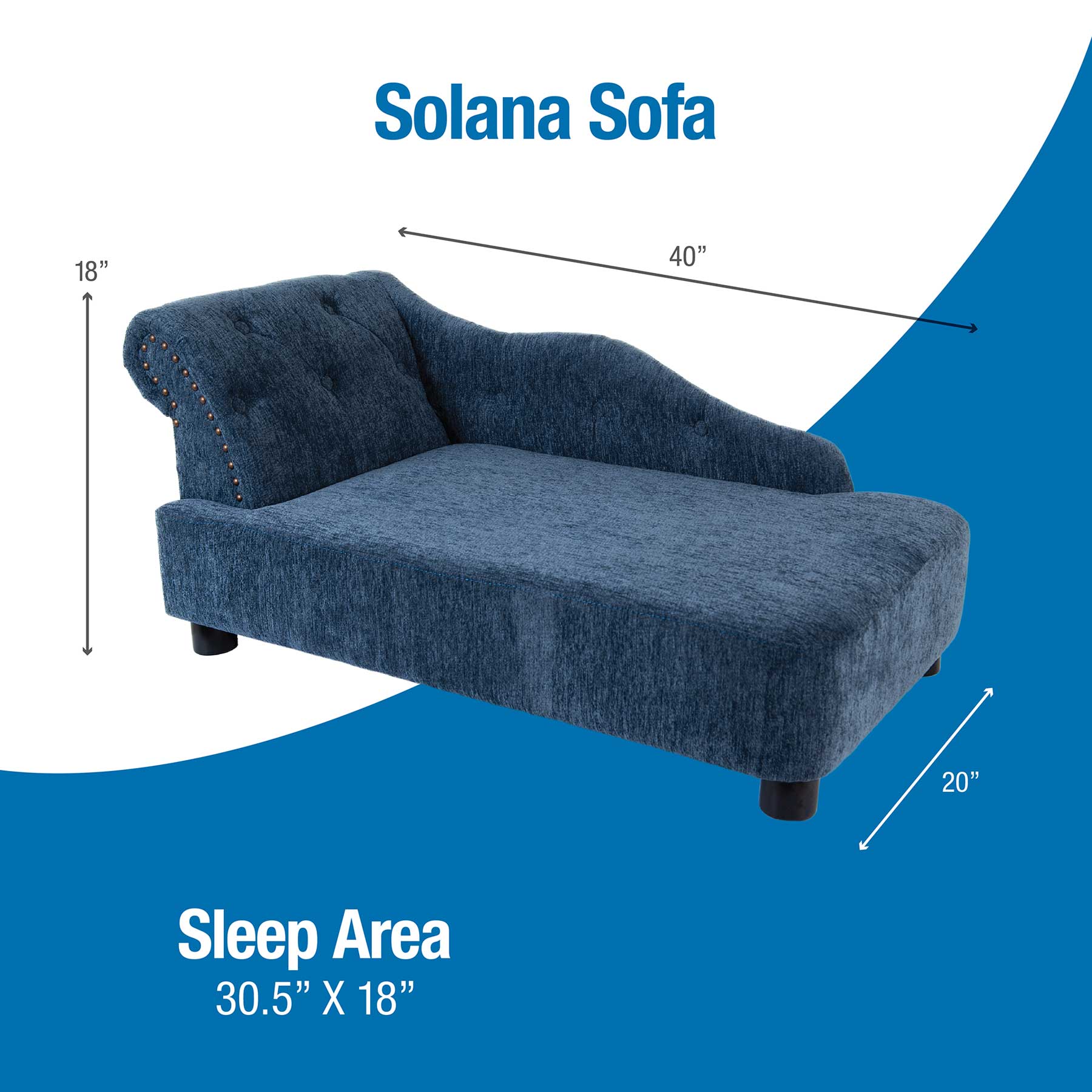 La-Z-Boy Solana Chaise Sofa Pet Bed