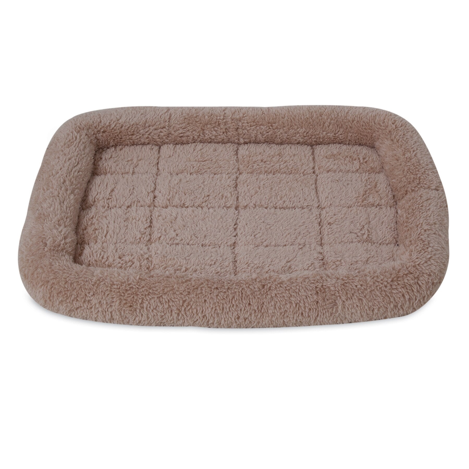 SnooZZy Plush Bolster Kennel Mat - Tan