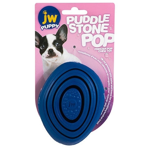 JW Puddle Stone Pop Puppy Teether Chew Toy