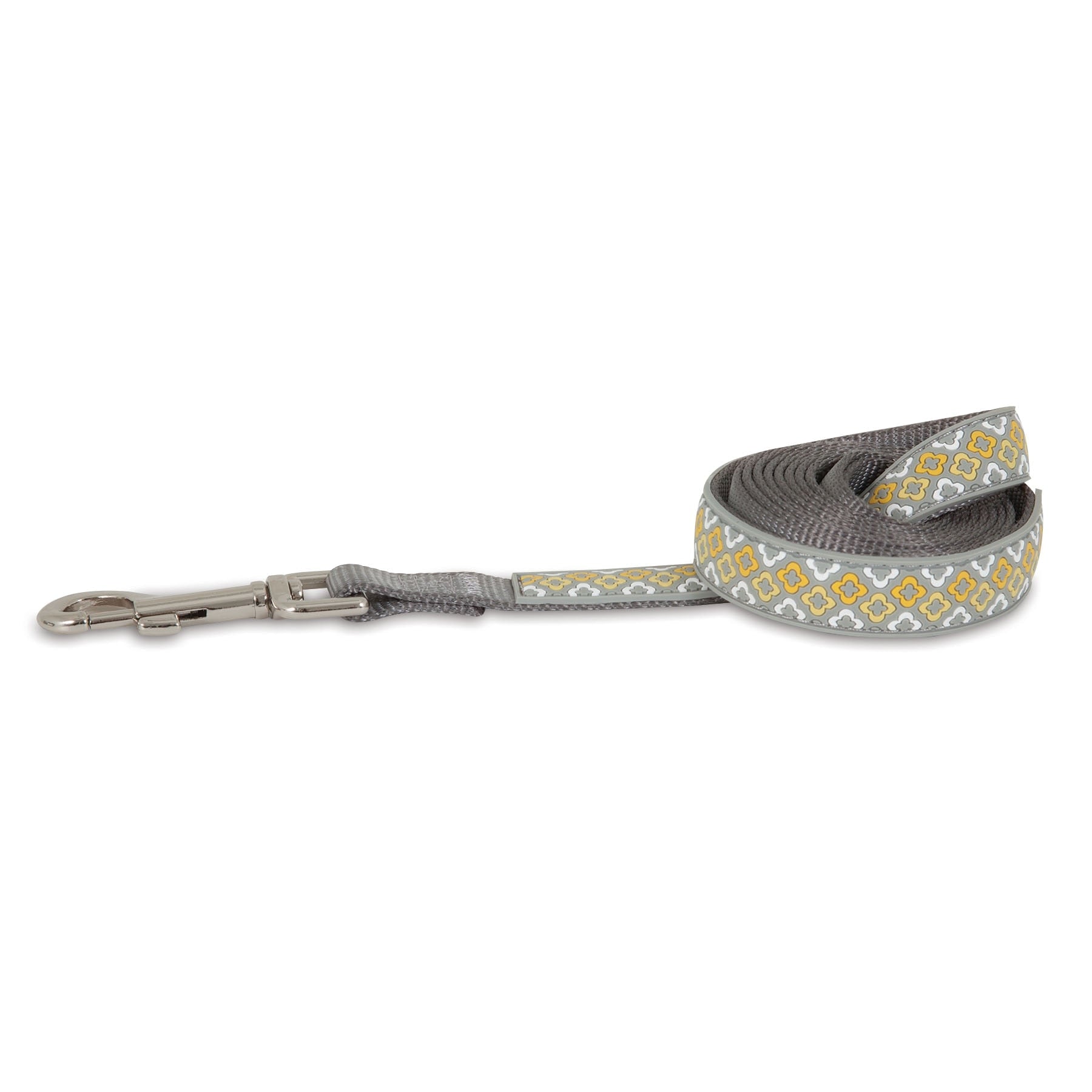 Petmate Yellow Geo Rubber Dog Leash. SKUS: 12399