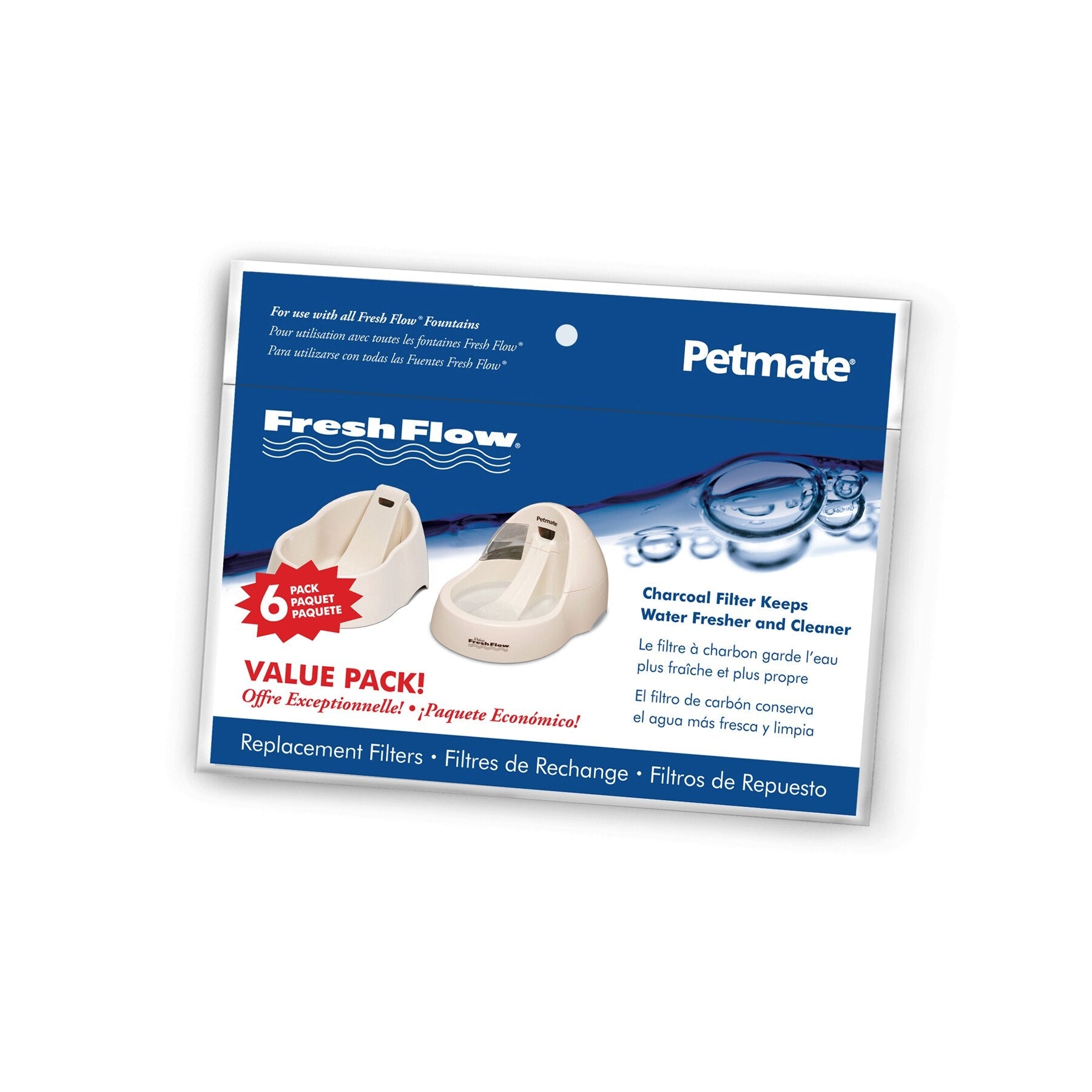 Petmate Fresh Flow Replacement Charcoal Filter