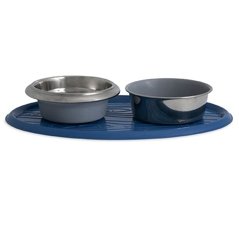 Petmate Rimmed Oval Food & Water Placemat