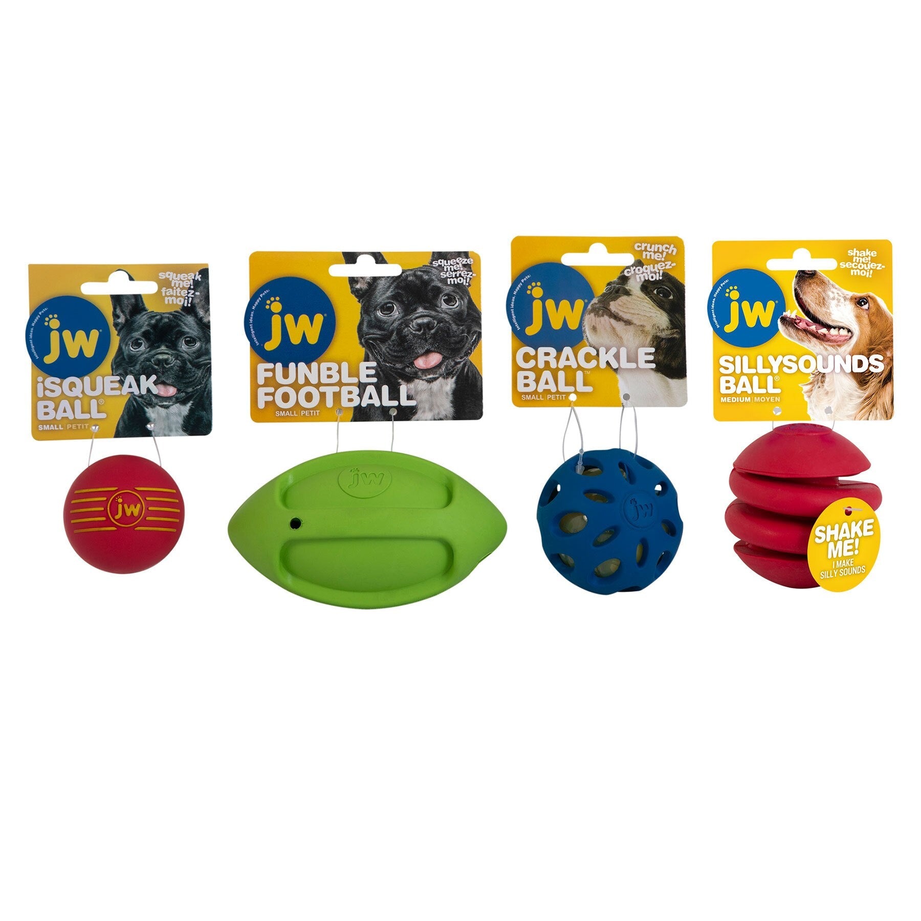 JW Squeak-ee Dog Toy Bundle