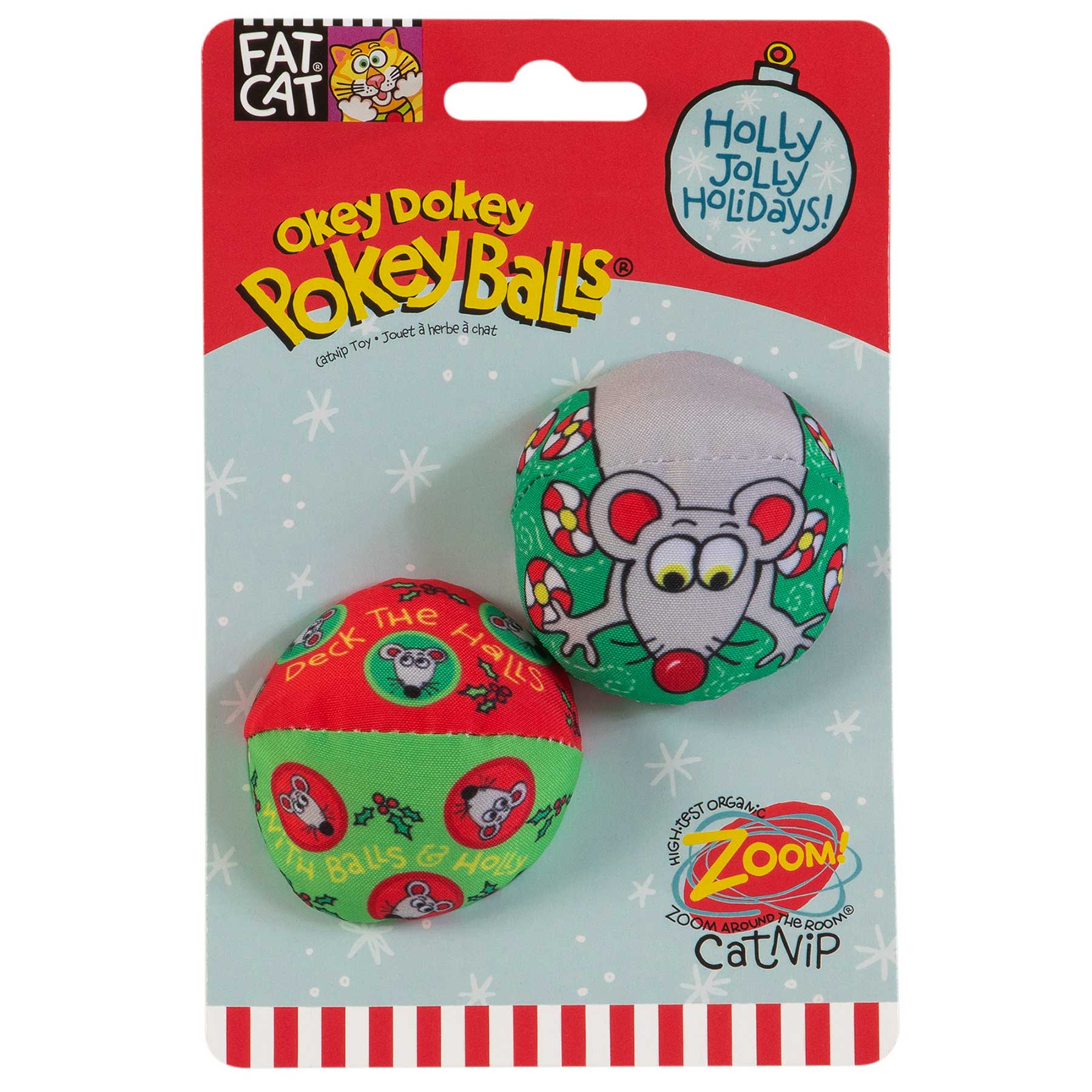 FAT CAT Okey Dokey Pokey Holiday Balls for Cats