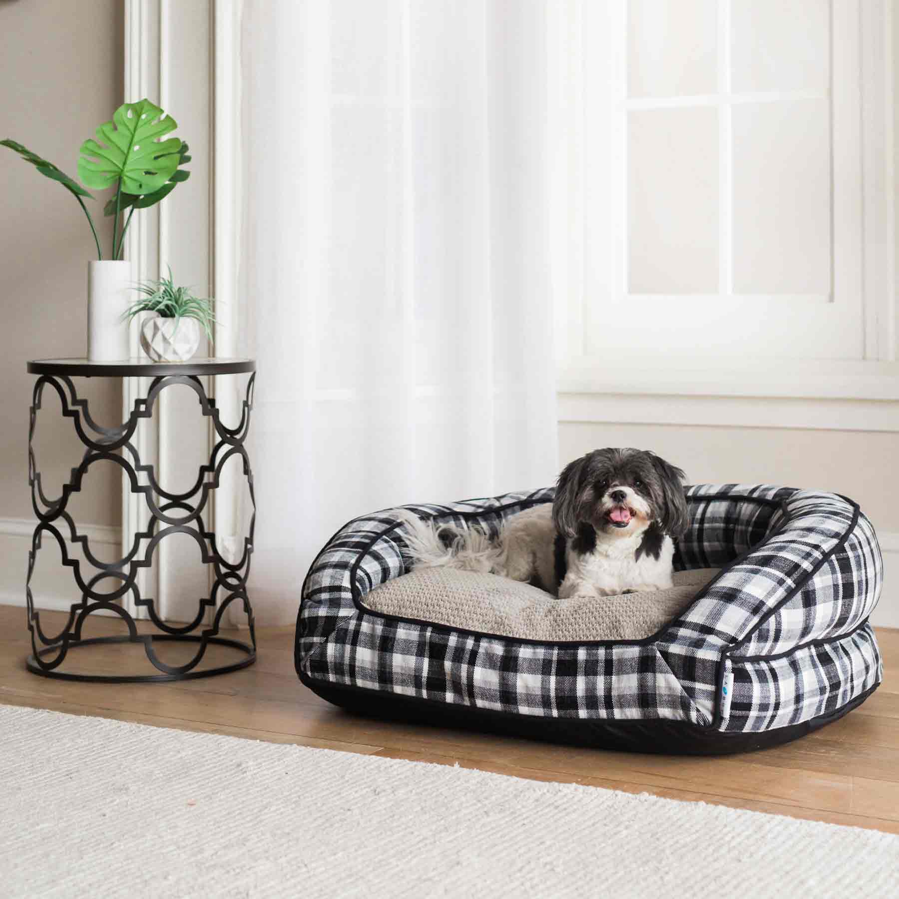 La-Z-Boy Spencer Plaid Tucker Sofa Dog Bed