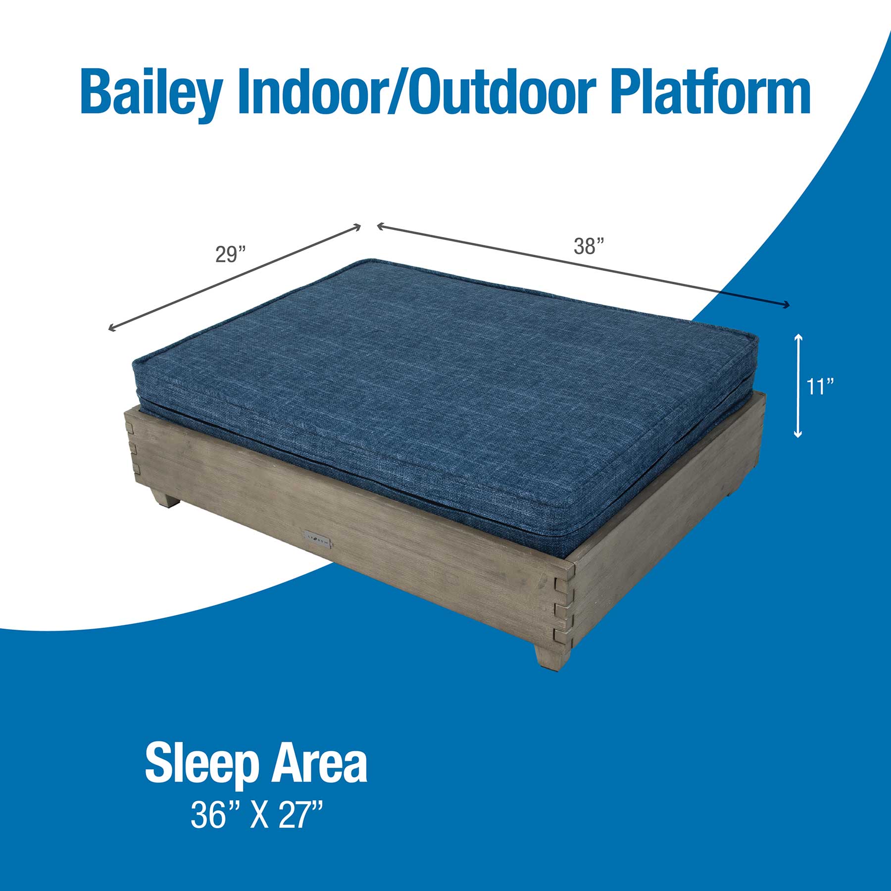 La-Z-Boy Outdoor Bailey Elevated Dog Bed