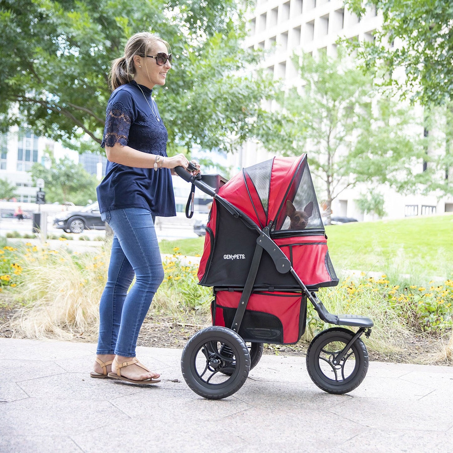 Gen7Pets G7 Jogger Pet Stroller Pathfinder Red