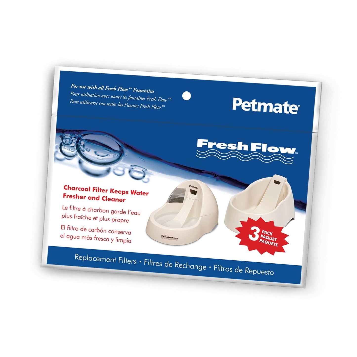 Petmate Fresh Flow Replacement Charcoal Filter