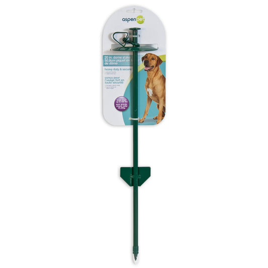 Aspen Pet 20-Inch Dome Dog Tie-Out Stake. SKUS: 3459999