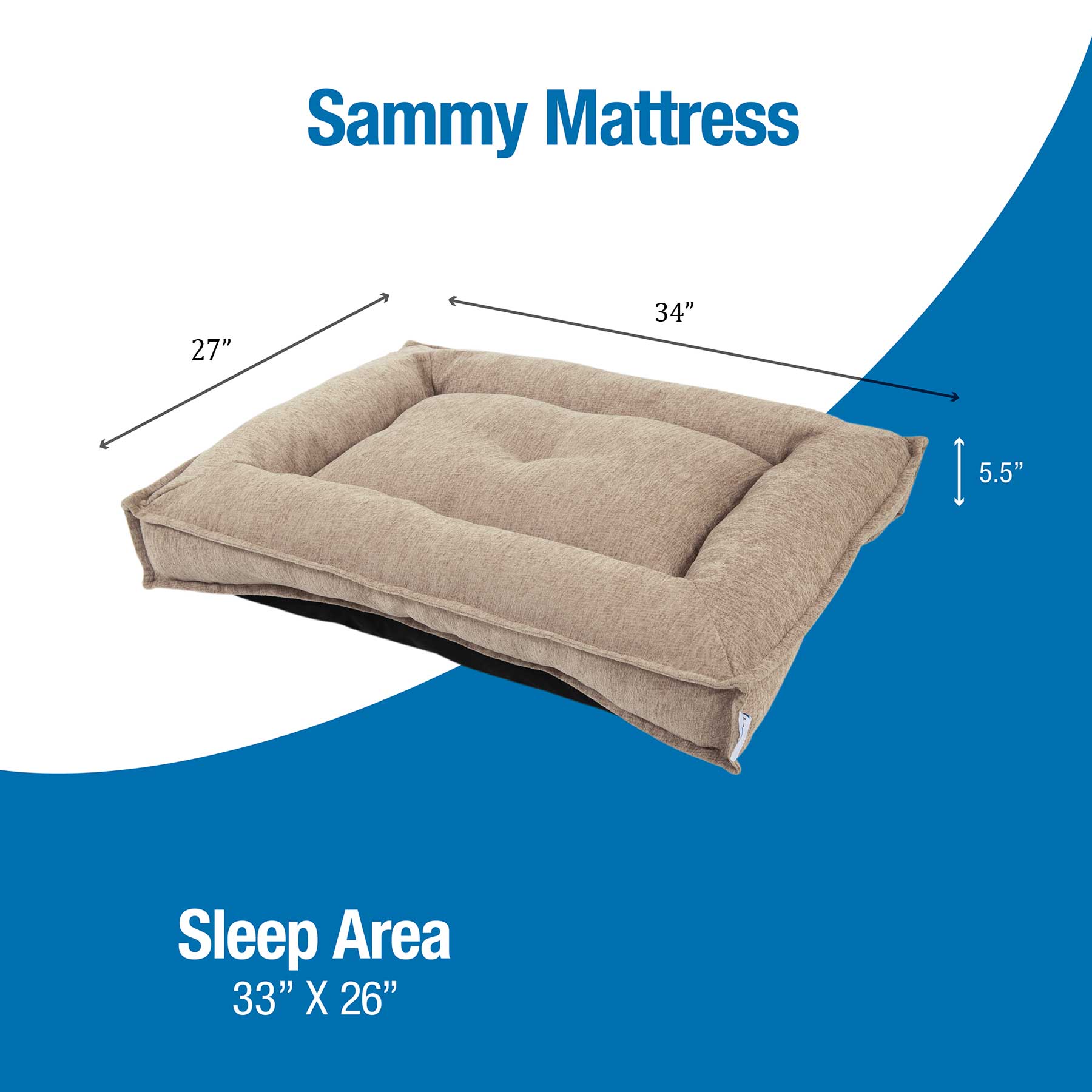 La-Z-Boy Beige Sammy Mattress Dog Bed